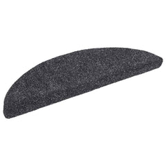 vidaXL Stair Mat | Set of 15 | Dark Grey | Polypropylene | Standard | Stair Mat 3