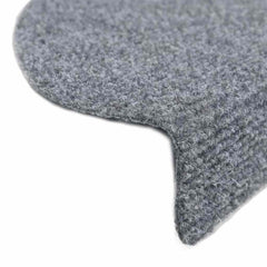 vidaXL Stair Mat | Set of 15 | Light Grey | Polypropylene | 15 Pack | Non-slip 6
