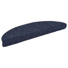 vidaXL Stair Mat | Set of 15 | Blue | Polypropylene | 15 x 56 x 17 x 3 cm 2