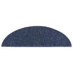 vidaXL Stair Mat | Set of 15 | Blue | Polypropylene | 15 x 56 x 17 x 3 cm 4