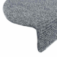 vidaXL Stair Mat | Set of 15 | Light Grey | Polypropylene | 65x21x4 cm 6