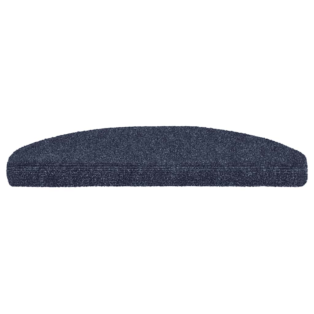 vidaXL Stair Mat | Set of 15 | Blue | Polypropylene | 65x21x4 cm | Stair Mats 3