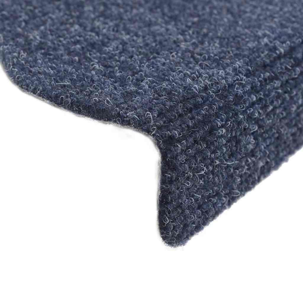 vidaXL Stair Mat | Set of 15 | Blue | Polypropylene | 65x21x4 cm | Stair Mats 6
