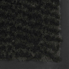 vidaXL Door Mat | Black | Polypropylene | 90 x 150 cm | Door Mat | Rectangular 4