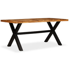 vidaXL Dining Table Solid Acacia and Mango Wood 180x90x76 cm 2