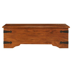 vidaXL Coffee Table Solid Acacia Wood Honey Finish 110x55x35 cm 3