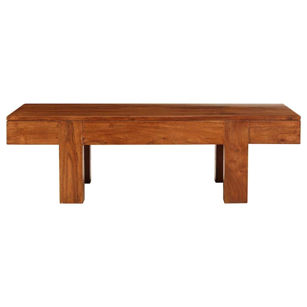 vidaXL Coffee Table Solid Acacia Wood Honey Finish 100x50x30 cm 2
