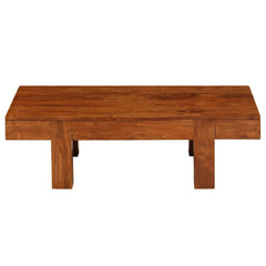vidaXL Coffee Table Solid Acacia Wood Honey Finish 100x50x30 cm 3