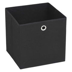 vidaXL Storage Boxes 10 pcs Non-woven Fabric 32x32x32 cm Black 2