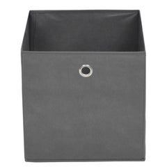 vidaXL Storage Boxes 10 pcs Non-woven Fabric 32x32x32 cm Grey 4
