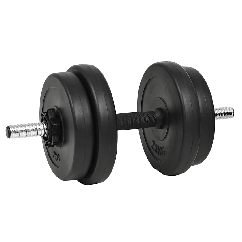 vidaXL 14 Piece Dumbbell Set 20 kg 4