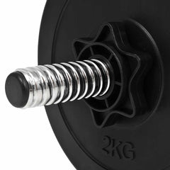vidaXL 14 Piece Dumbbell Set 20 kg 6