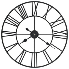 50644 vidaXL Vintage Wall Clock with Quartz Movement Metal 80 cm XXL 2