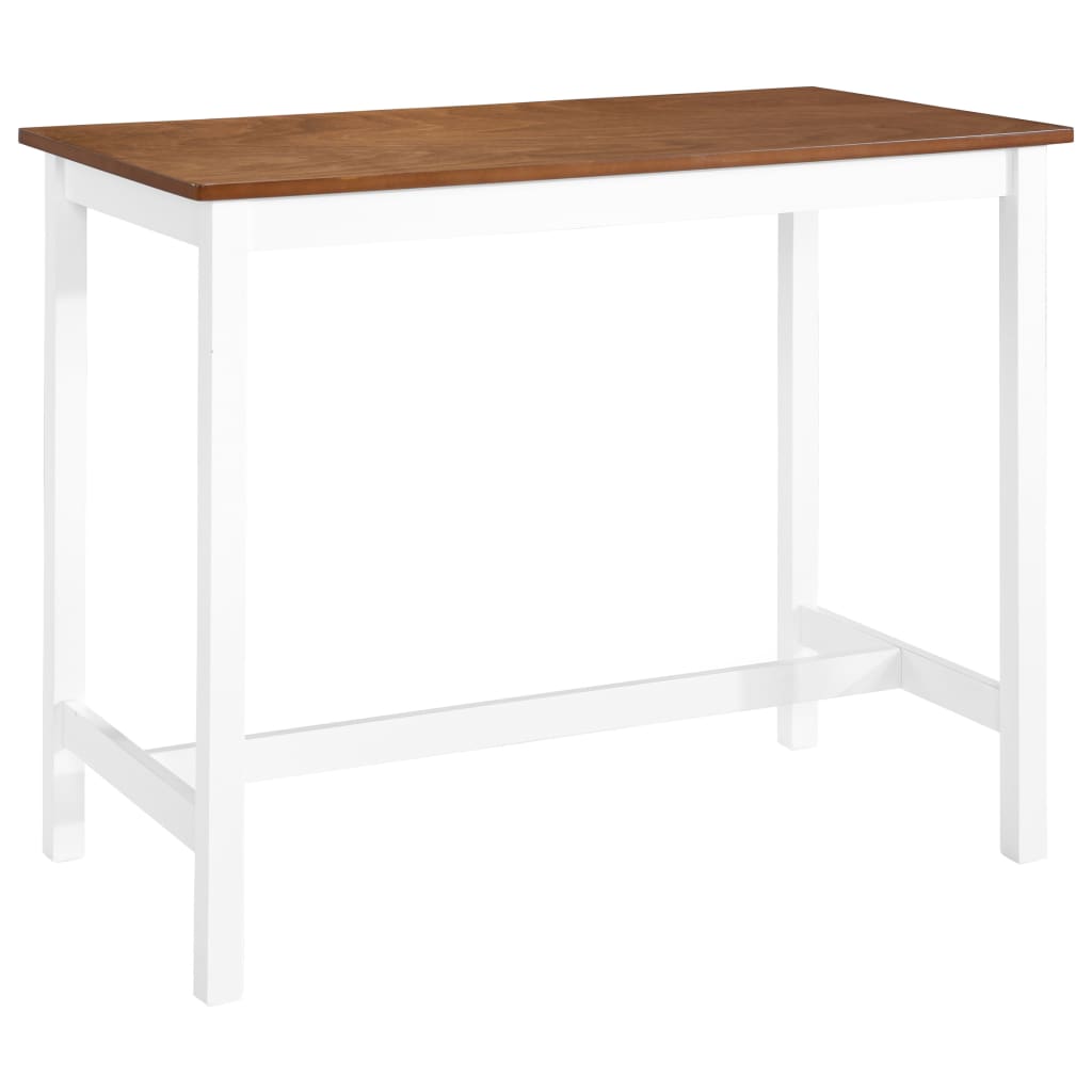 vidaXL Bar Table Solid Wood 108x60x91 cm 1