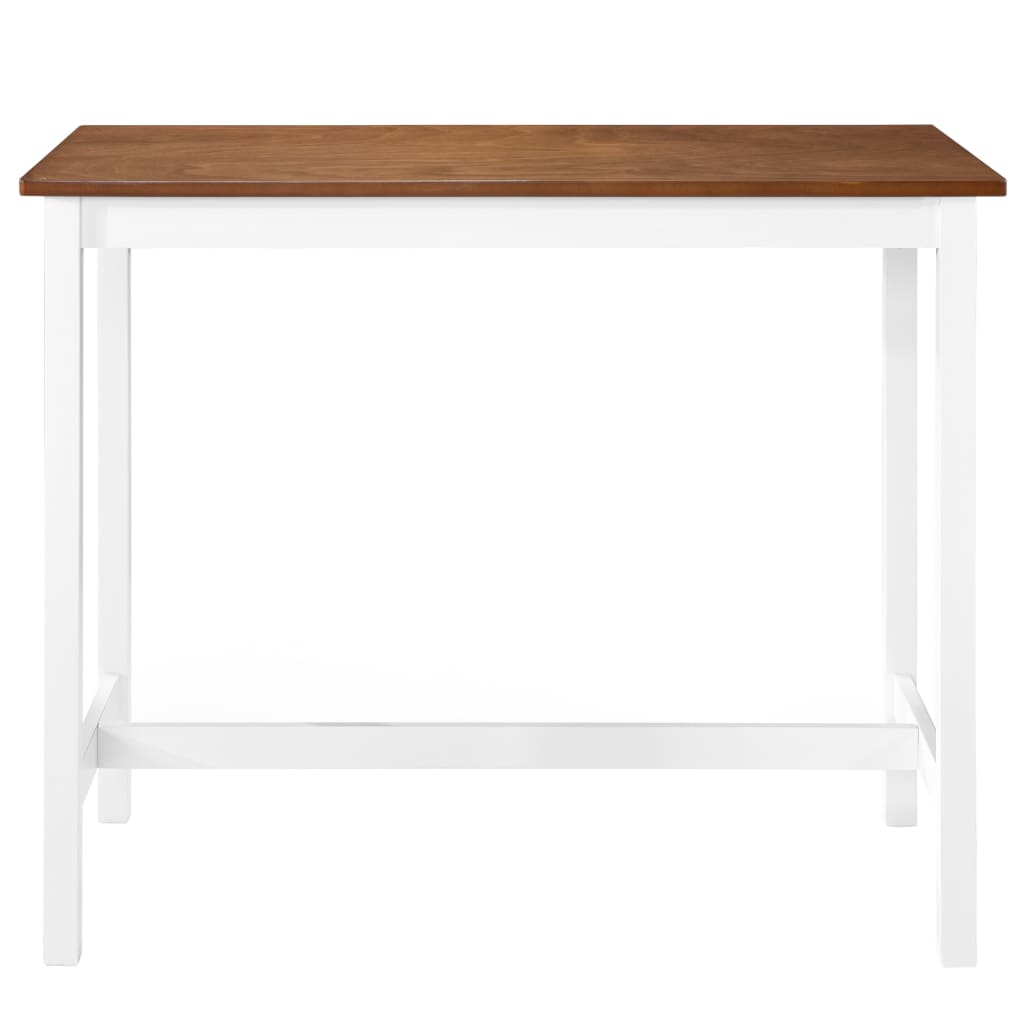 vidaXL Bar Table Solid Wood 108x60x91 cm 2