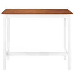 vidaXL Bar Table Solid Wood 108x60x91 cm 2