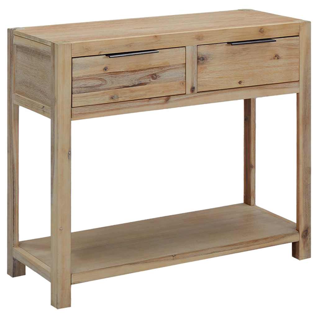 245684 vidaXL Console Table 82x33x73 cm Solid Acacia Wood 1