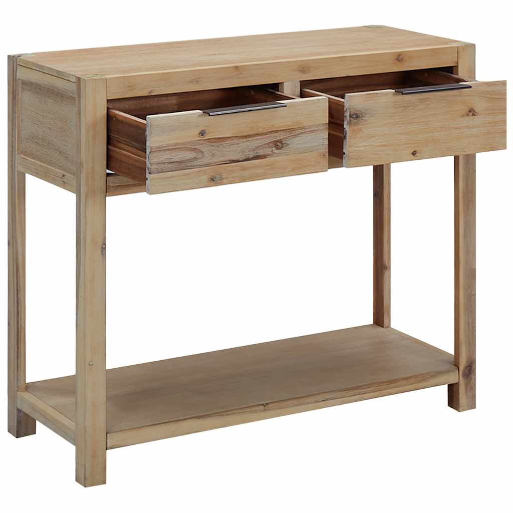 245684 vidaXL Console Table 82x33x73 cm Solid Acacia Wood 2