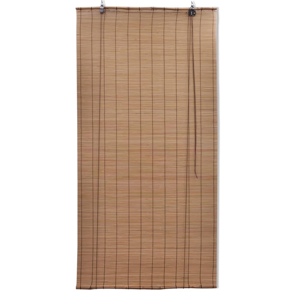 vidaXL Roller Blind Bamboo 100x220 cm Brown 3