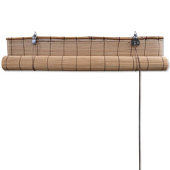vidaXL Roller Blind Bamboo 100x220 cm Brown 4