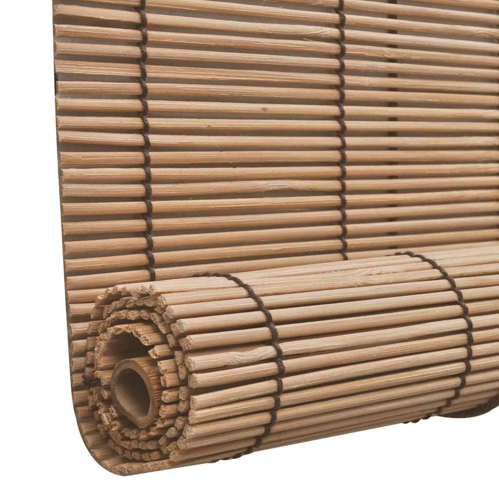 vidaXL Roller Blind Bamboo 140x220 cm Brown 5