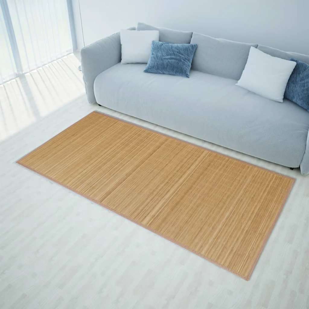 vidaXL Rectangular Bamboo Rug