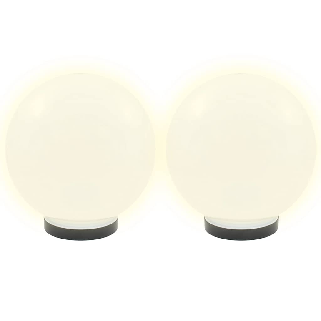 vidaXL Bowl Lamp | Set of 2 | White | Polymethyl methacrylate | Small 3
