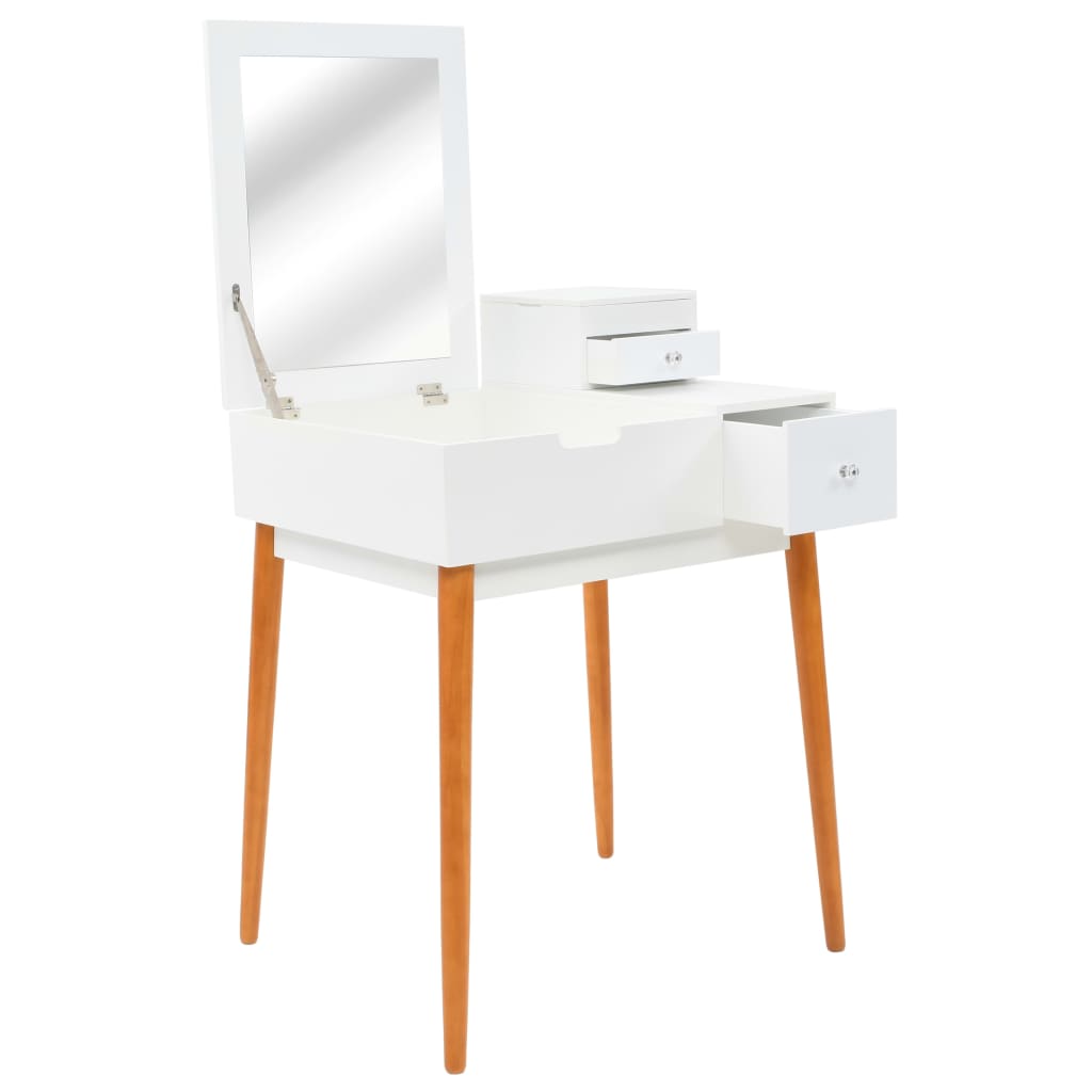 vidaXL Dressing Table with Mirror MDF 60x50x86 cm 1