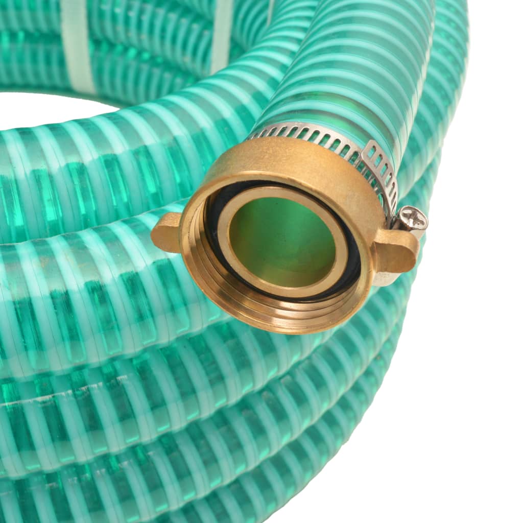 vidaXL Suction Hose with Brass Connectors 4 m 25 mm Green 2
