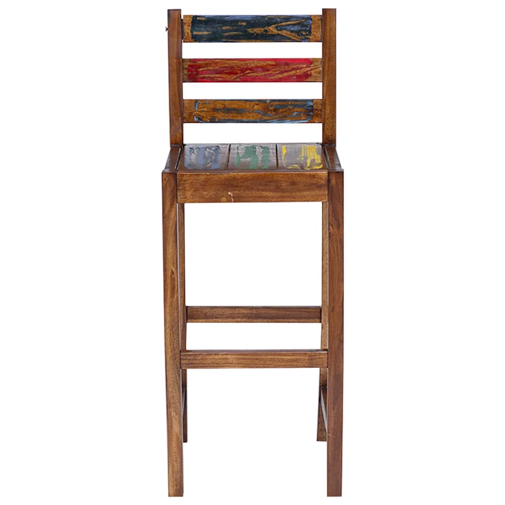 vidaXL Bar Stools 2 pcs Solid Reclaimed Wood 2