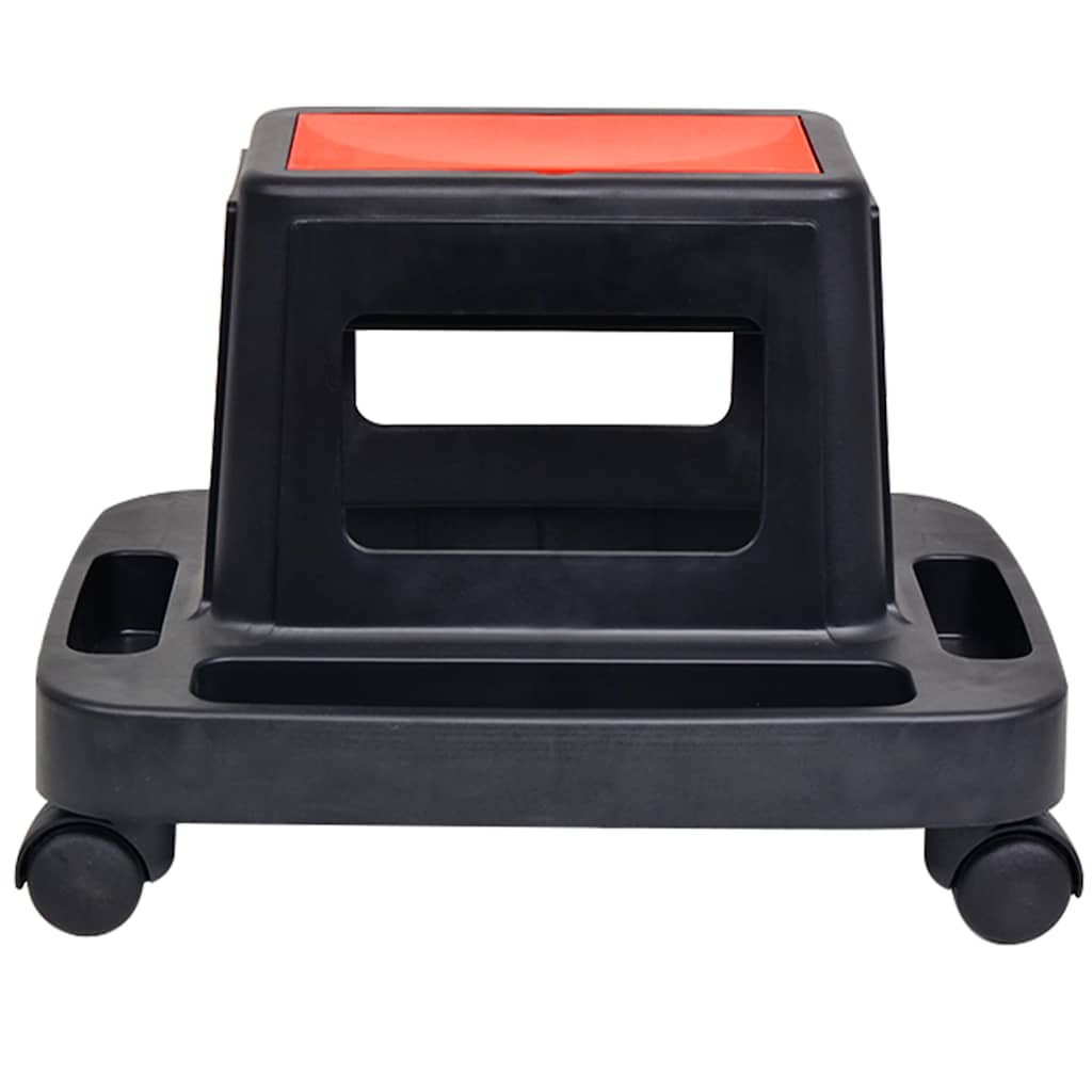 vidaXL Rolling Workshop Stool with Storage 150 kg 2