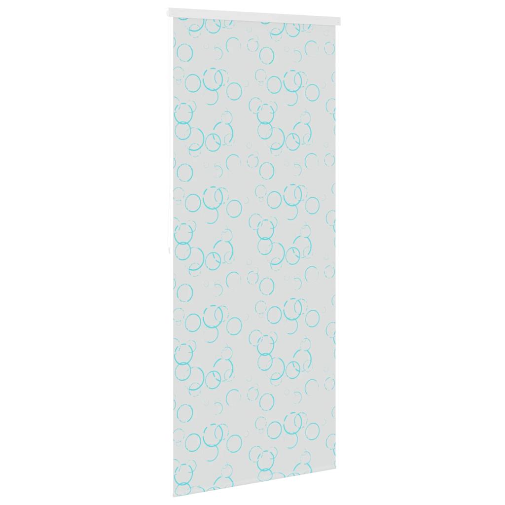 vidaXL Shower Roller Blind | see-through with blue bubbles 4