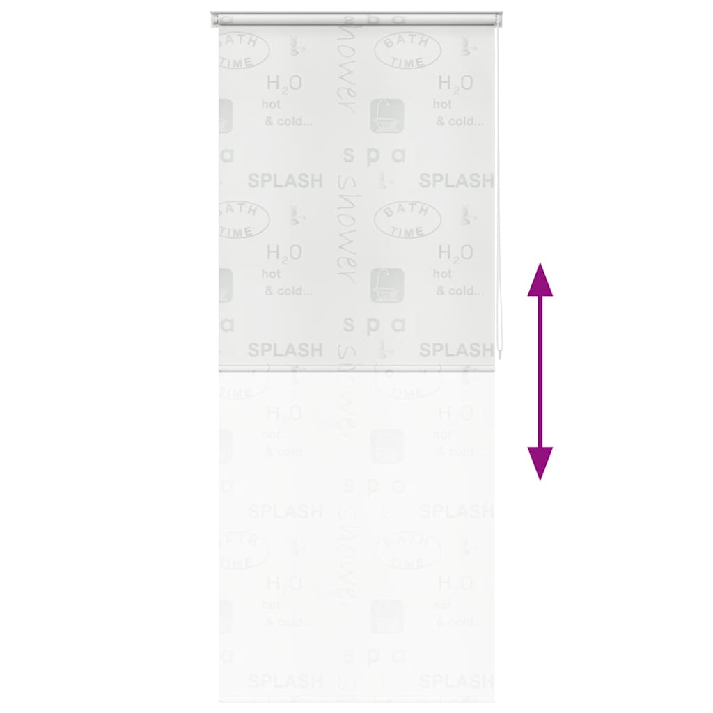 vidaXL Shower Roller Blind 120x240 cm Splash 5