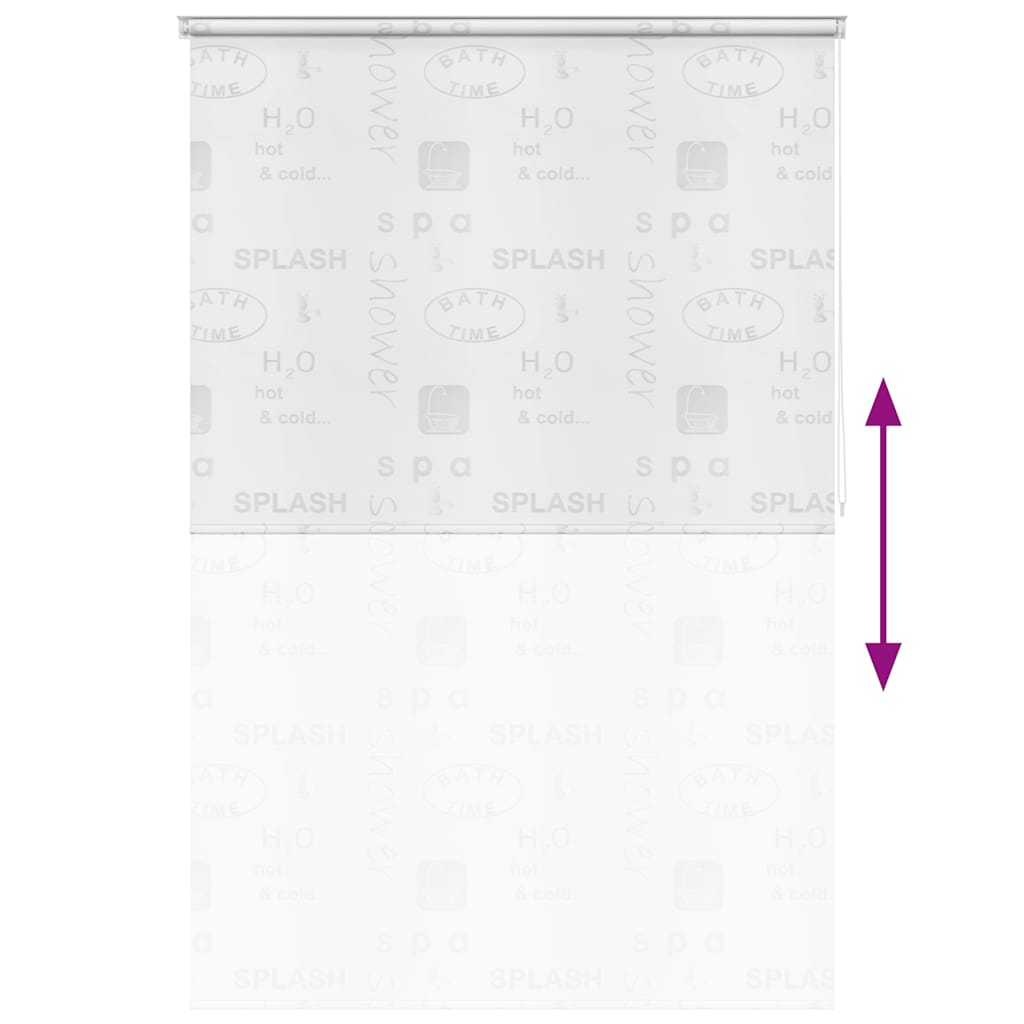 vidaXL Shower Roller Blind 160x240 cm Splash 5