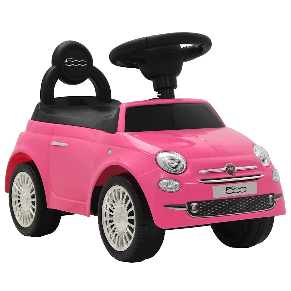 vidaXL Ride-on Car Fiat 500 Pink 1