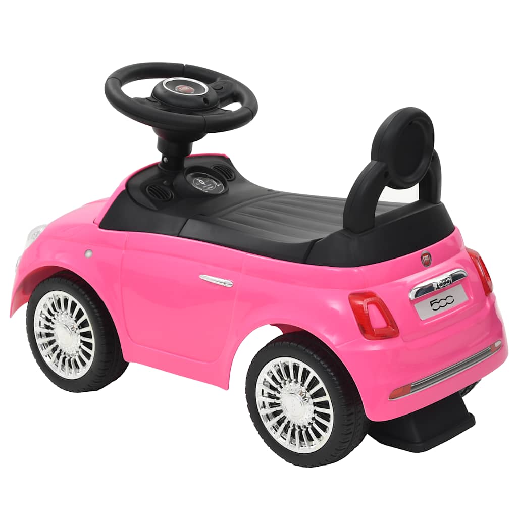 vidaXL Ride-on Car Fiat 500 Pink 3