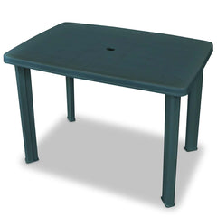 vidaXL 3 Piece Bistro Set Plastic Green 3