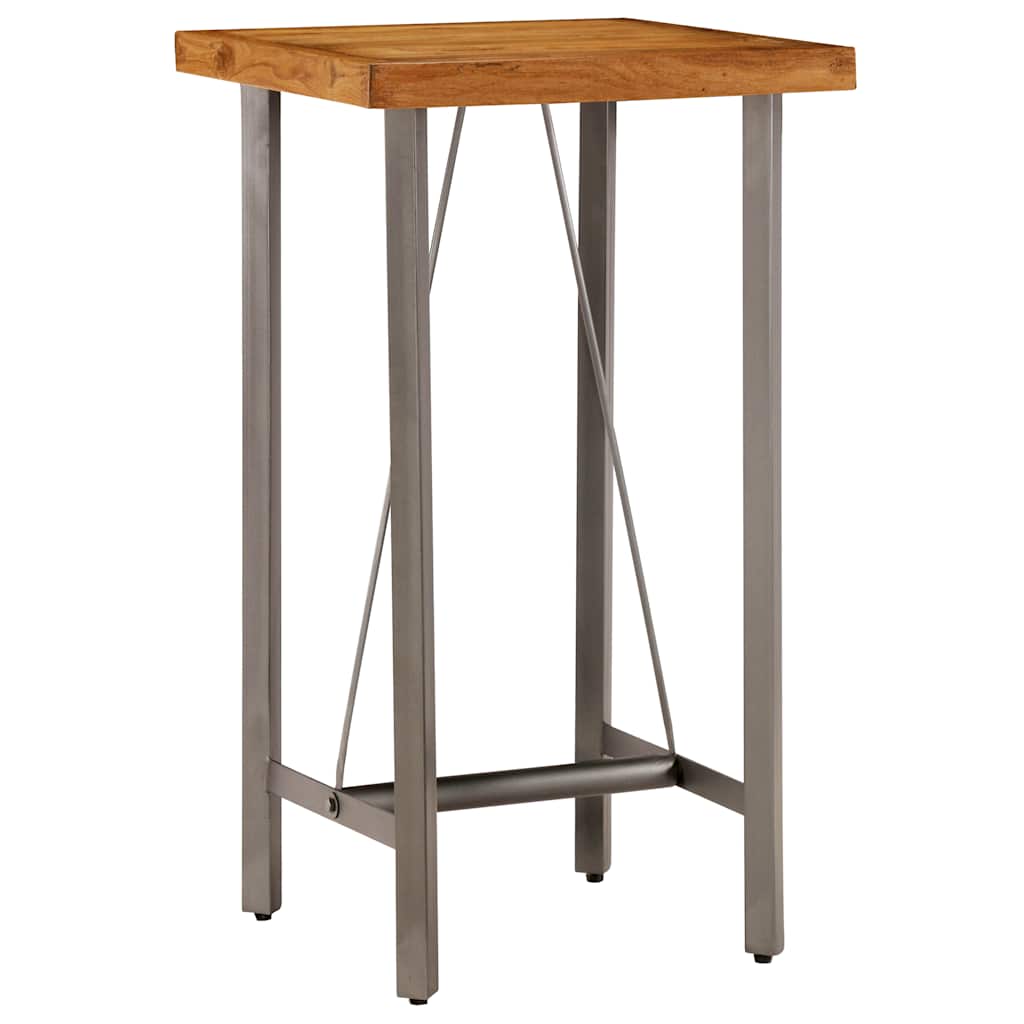 vidaXL Bar Table Solid Reclaimed Teak 60x60x107 cm 2