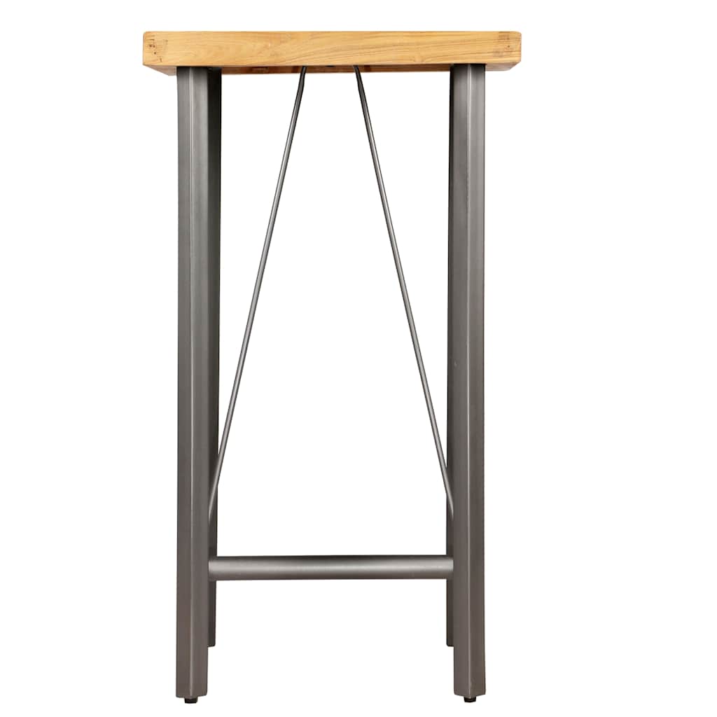 vidaXL Bar Table Solid Reclaimed Teak 60x60x107 cm 3