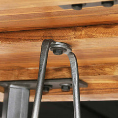 vidaXL Bar Table Solid Reclaimed Teak 60x60x107 cm 6