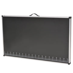 vidaXL Pasting Table | Black | MDF, Aluminium, Steel | 200x60 cm | Foldable 4