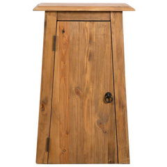 246039 vidaXL Bathroom Wall Cabinet Solid Pinewood 42x23x70 cm 3