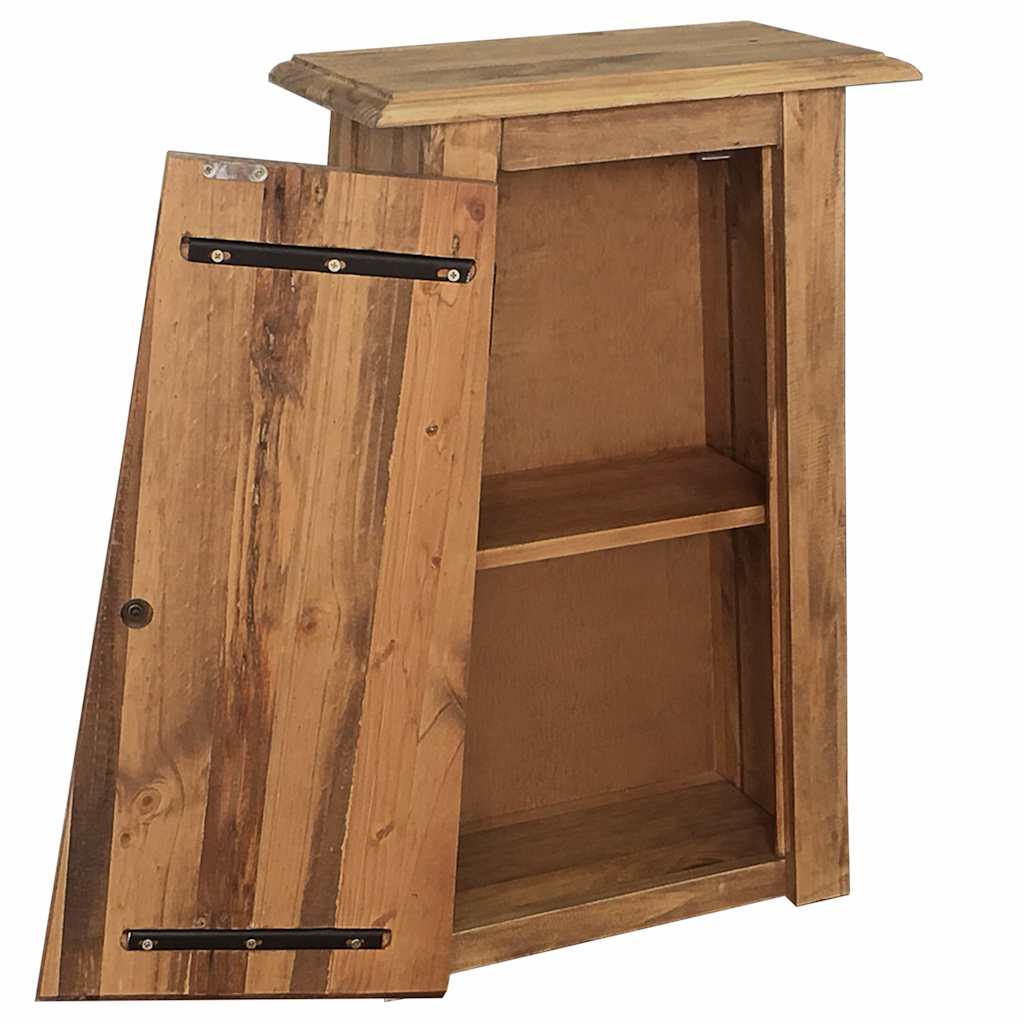 246039 vidaXL Bathroom Wall Cabinet Solid Pinewood 42x23x70 cm 4