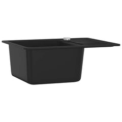 Granite Kitchen Sink Single Basin Black