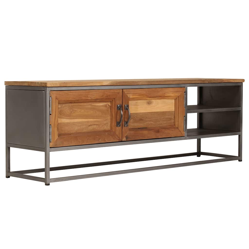 vidaXL TV Cabinet | Recycled Teak | Recycled Teak and Steel | Medium 1