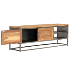 vidaXL TV Cabinet | Recycled Teak | Recycled Teak and Steel | Medium 5