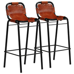 246286 vidaXL Bar Set 3 Pieces Solid Reclaimed Wood and Genuine Goat Leather 3