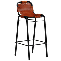 246286 vidaXL Bar Set 3 Pieces Solid Reclaimed Wood and Genuine Goat Leather 4