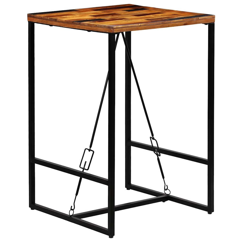 Bar Table Solid Reclaimed Wood 70 cm 70 cm