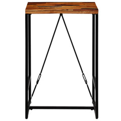vidaXL Bar Table Solid Reclaimed Wood 70x70x106 cm 3